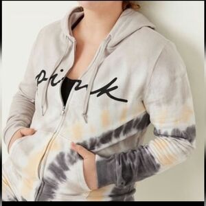 PINK Victoria Secret Tie Die Hoodie Sz. XL